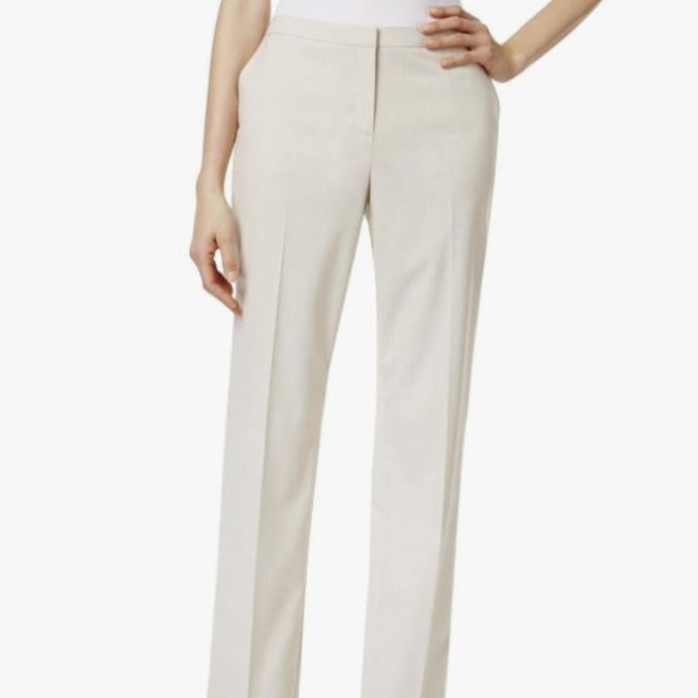 Tommy Hilfiger Ivory Fairfield Trousers Relaxed Fit Size 2 NWT
